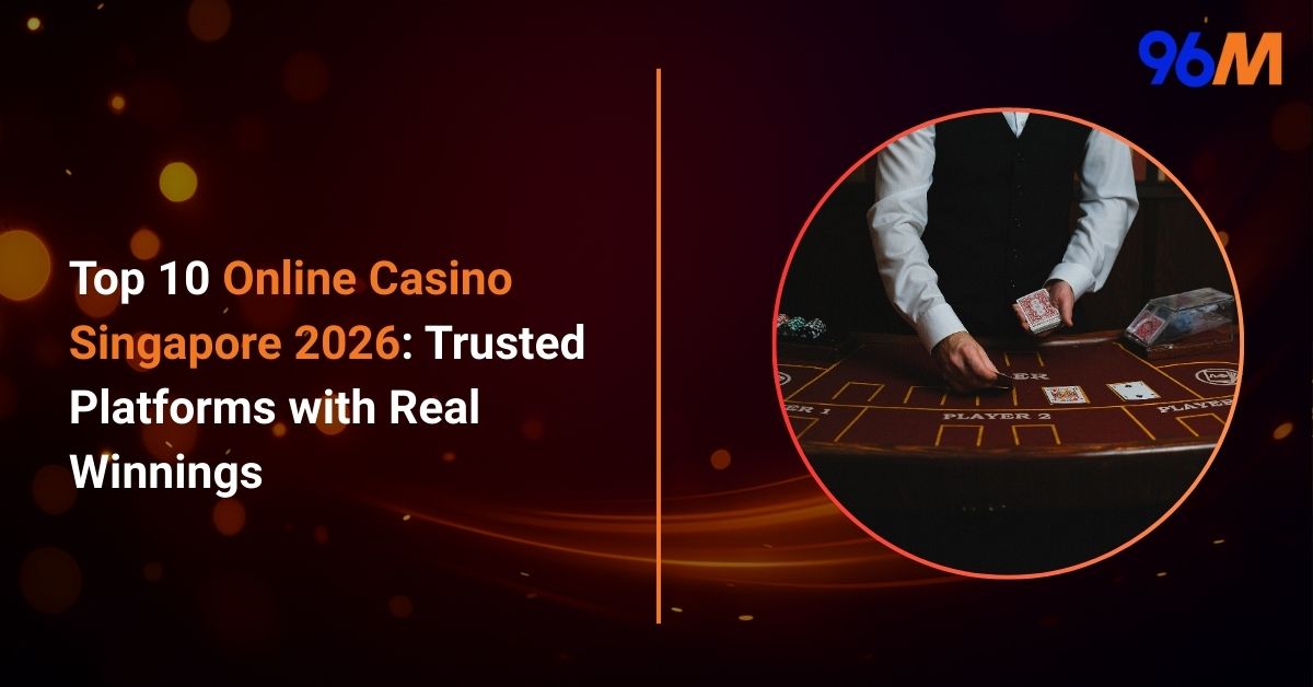 Top 10 Online Casino Singapore 2026 with 96M logo