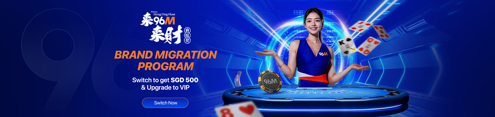 The banner of 96M brand migration program
